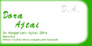 dora ajtai business card