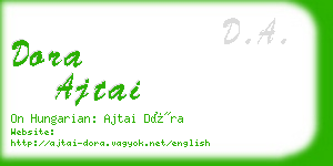 dora ajtai business card